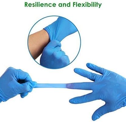 Powder Free Hand Protection Disposable Nitrile Gloves fast dlivery non-sterile high resilience nitrile gloves