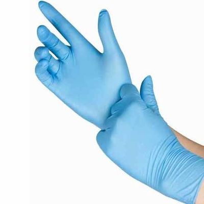 Non Medical AQL1.5 Disposable Nitrile Gloves Chemical Resistance Wholesale Blue Powder Free high quality