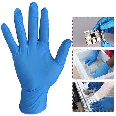 Soft 4 Mil Blue Nitrile Examination Gloves Non Latex