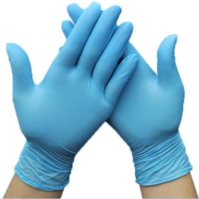 Anti Impact Blue Nitrile Powder Free Disposable Gloves