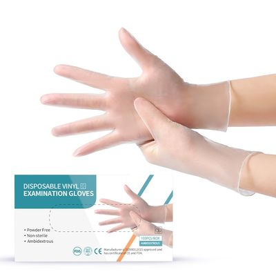 5.5g PVC Medical Vinyl Examination Gloves