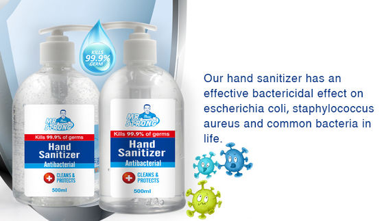 Transparent Antibacterial Hand Sanitizer , Alcohol Based Antibacterial Hand Wash