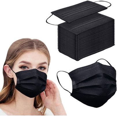 BFE 98% Disposable Black Surgical Mask