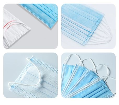 CE FDA Disposable Medical Face Mask , 3 Ply Surgical Face Mask