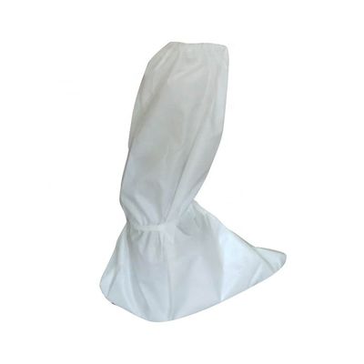 Anti Dust White Disposable Shoe Covers , Disposable Knee High Boot Covers