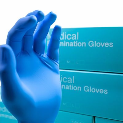 Soft 4 Mil Blue Nitrile Examination Gloves Non Latex