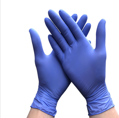 Dark Blue Examination Medical Nitrile Gloves Medical Grade Factory Directoy Puncture Resistant